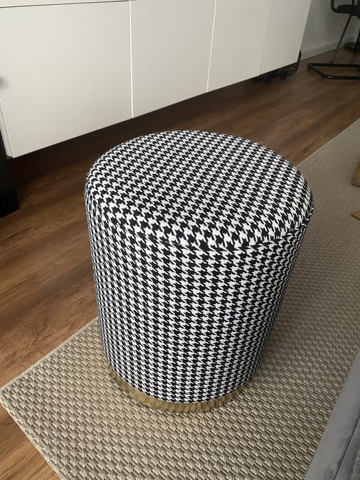 Taburet imprimeu pepit nou dimensiuni in poze