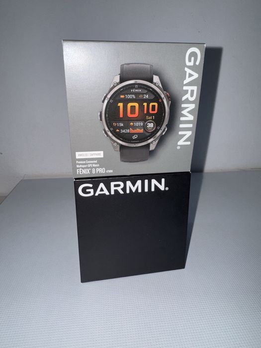 SIGILAT CU FACTURA - Garmin 8 Fenix Pro 47mm Sapphire Graphite/negru