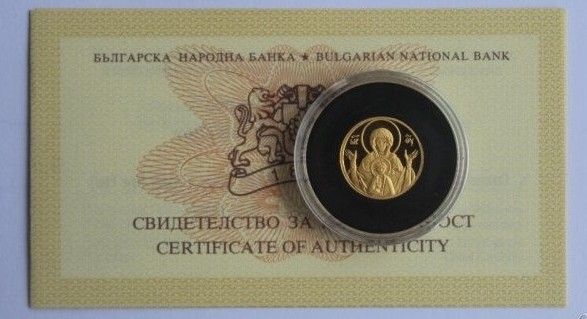 Златна Монета 20 лева 2003 г. Богородица