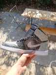 Jordan 1 high gri cu negru