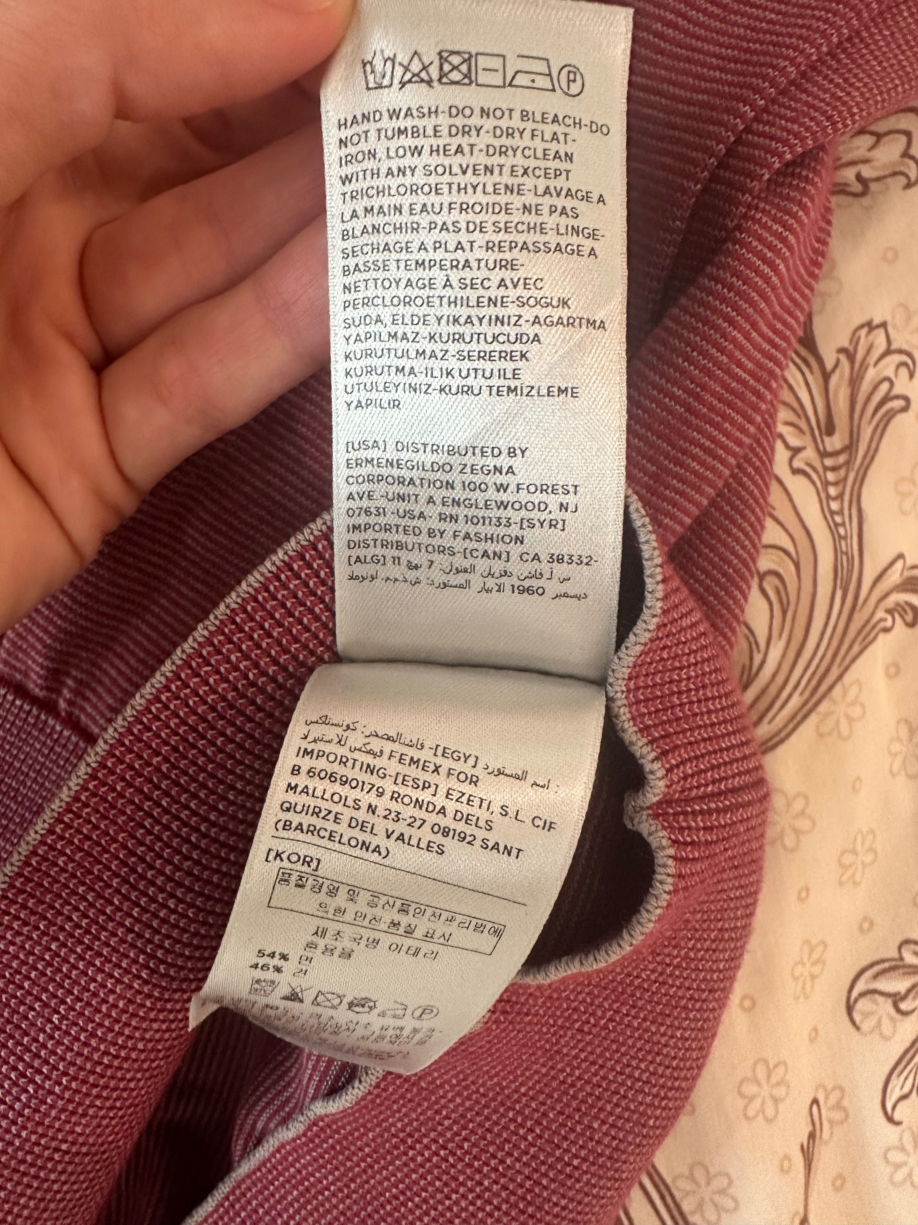 мъжки пуловер Ermenegildo Zegna (нов, оригинален)