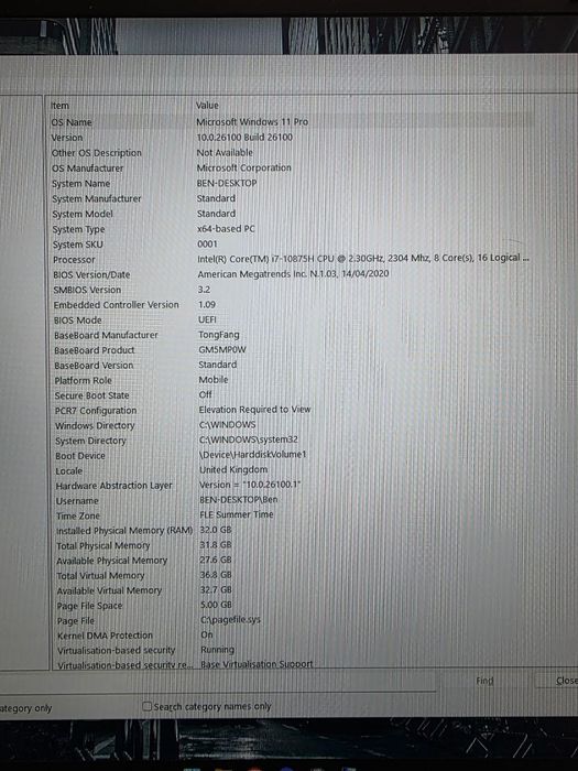 Gaming Laptop i7 10875H RTX 2060 240hz 32GB RAM NVMe SSDs