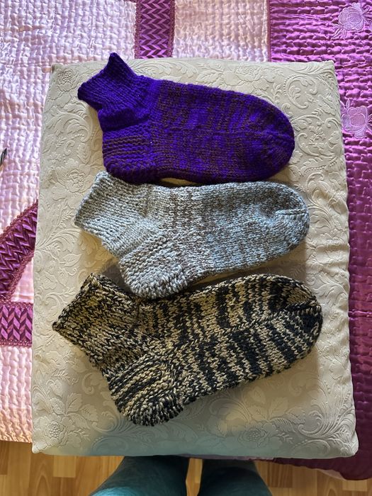 Вязаные мужские носки