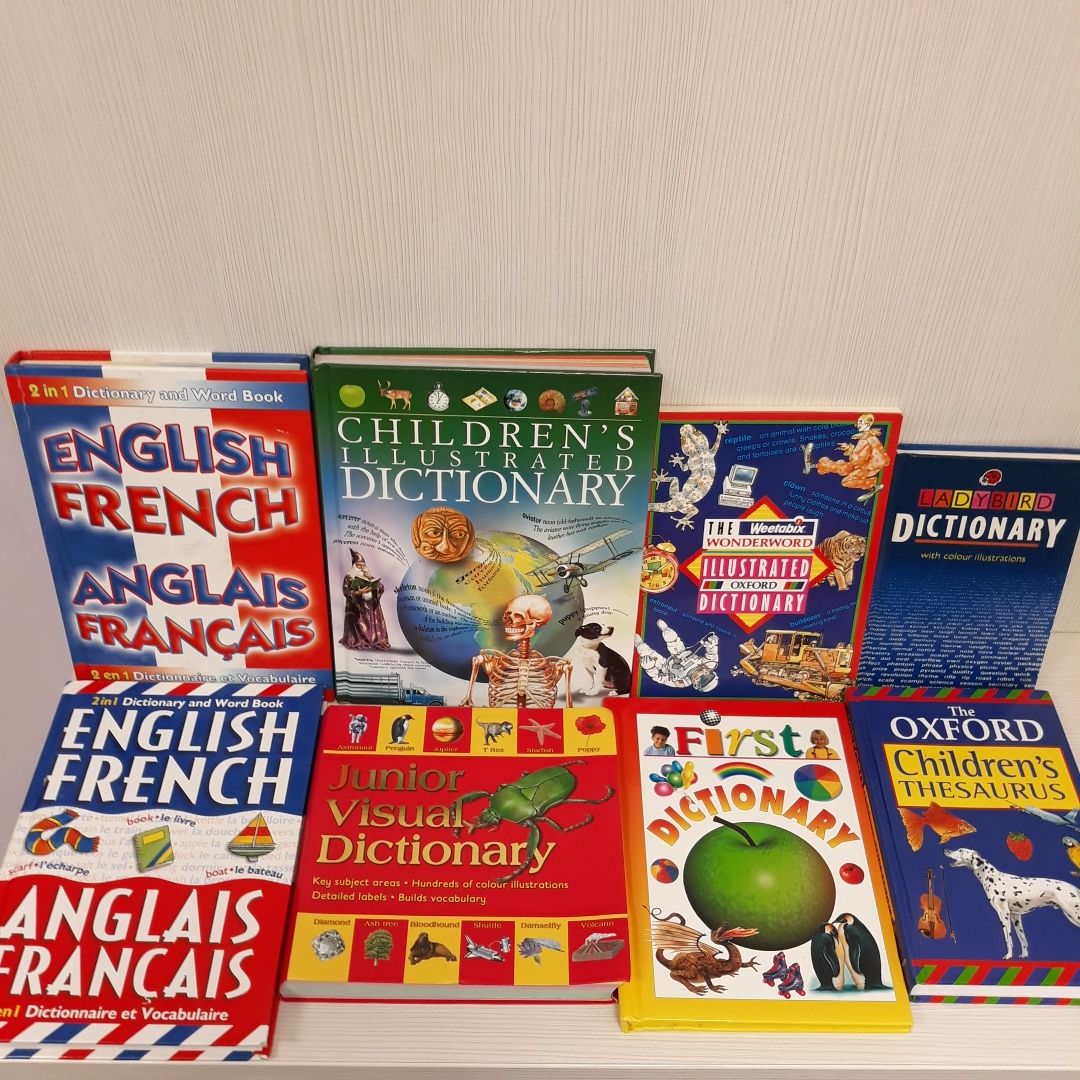 Детски англо-английски речници и атласи