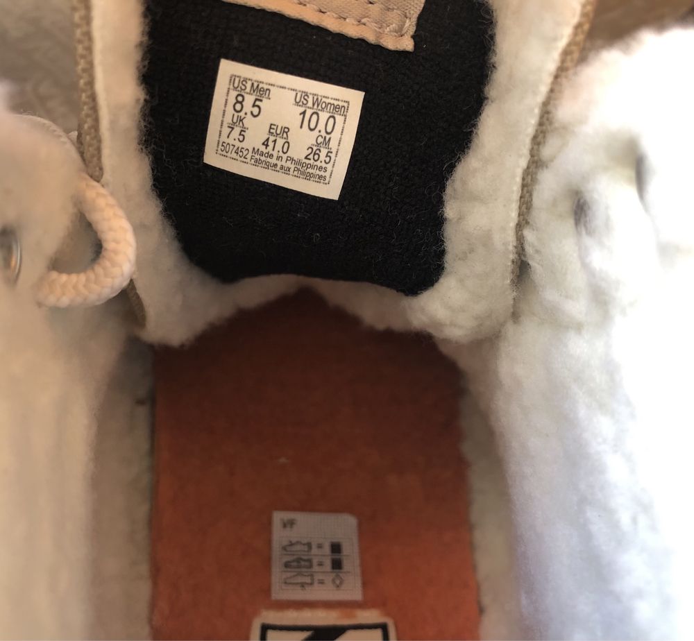 НОВИ Vans Sk8 Hi Cordura Sherpa ОРИГИНАЛНИ зимни кецове 42/27см