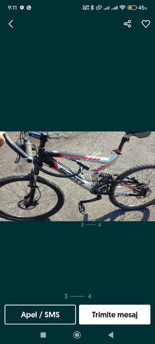 Scott GZero Strike, cadru aluminiu, enduro,
viteze 9x3, frane hidrauli