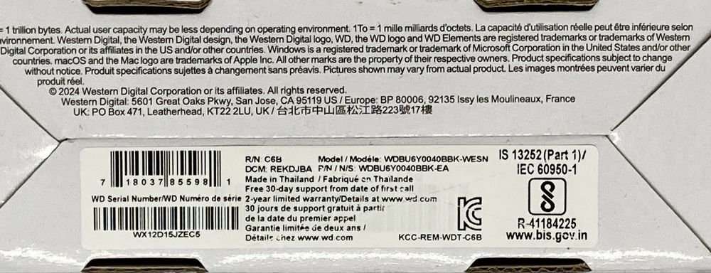 HDD Extern WD Elements 4 TB