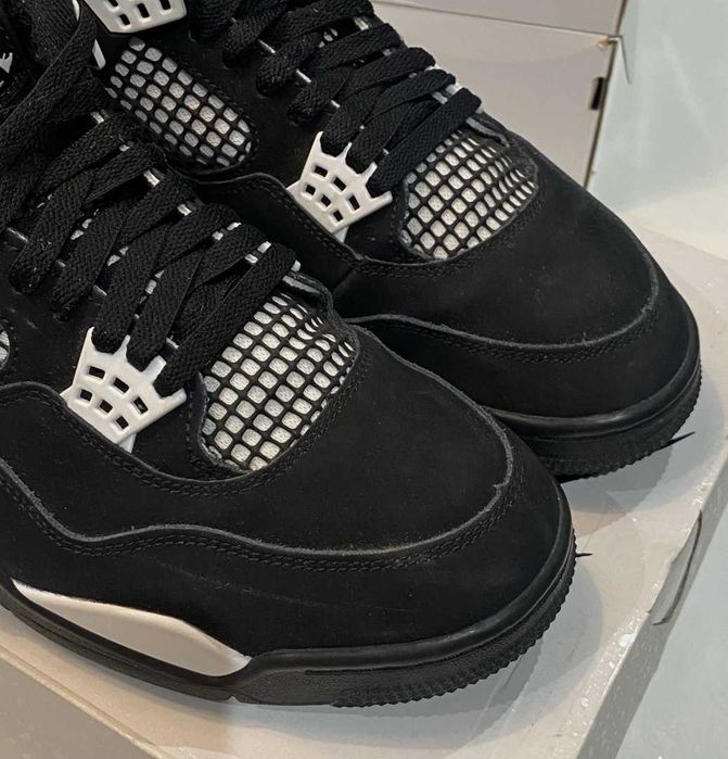 Adidasi Nike Air Jordan 4 White Thunder - verificare colet - full box