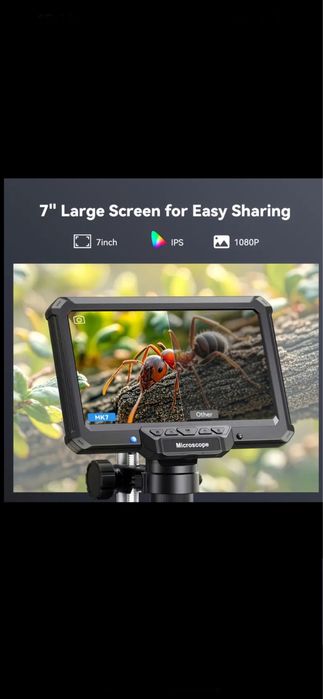 Microscop digital profesional , 16mpx, 1080p,7 inch, Conectare PC.NOU