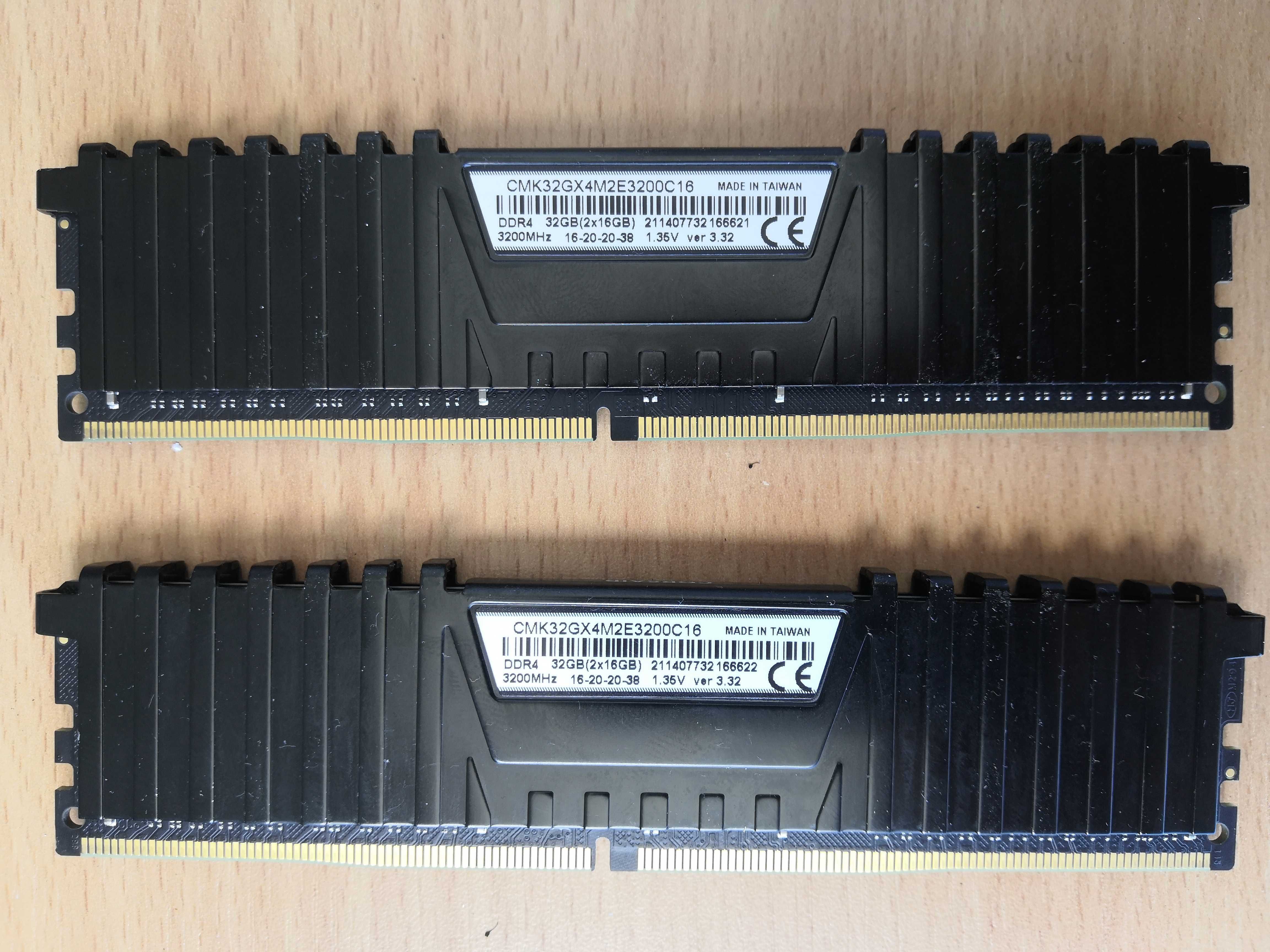 32 GB DDR4 3200 Corsair Vengeance LPX CL16 Dual Ch 1,35 V