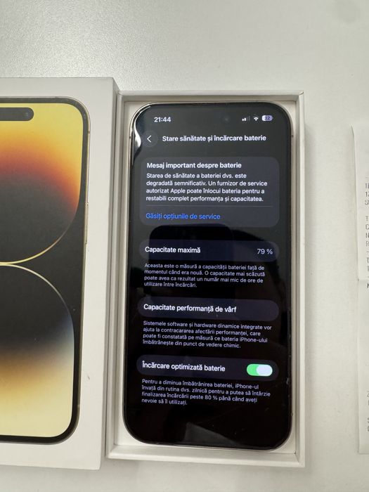 Vand iphone 14 pro gold full box