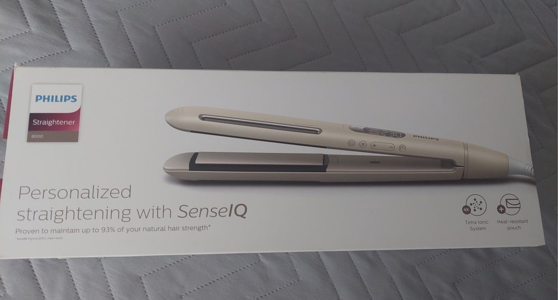 Преса за коса Philips SenseIQ Series 8000 BHS838/00, Сензор SenseIQ, 2