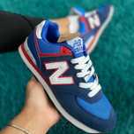 Adidasi New Balance 574 Albastru Rosu