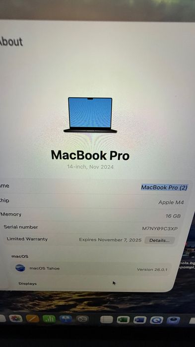 Mac book pro M4 2024г