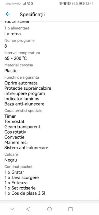 Friteuza digitală fără ulei XXL Star Light