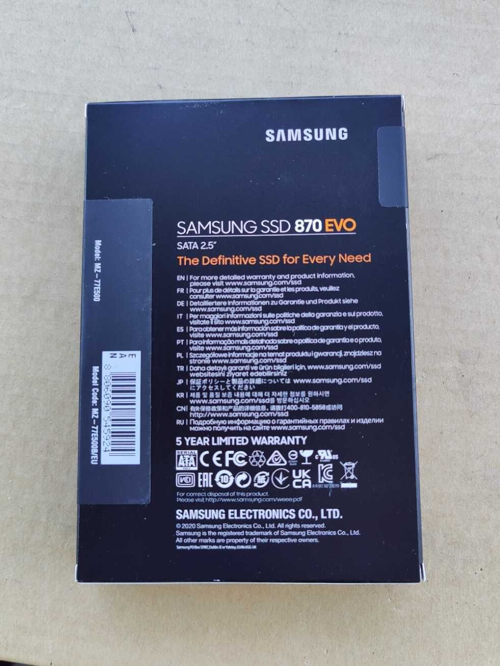 SSD Samsung 860 PRO 256GB,  2.5", SATA III