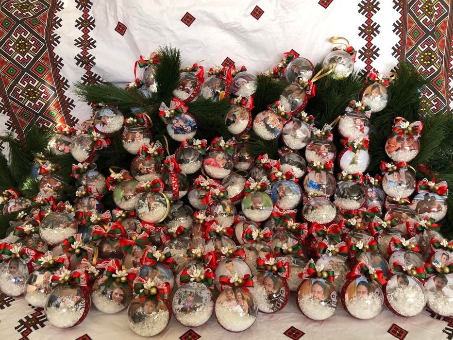 Коледни топки със снимка