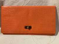 Дамска чанта H&M оранжева / Чанта клъч H&M/ оранжева чантичка H&M