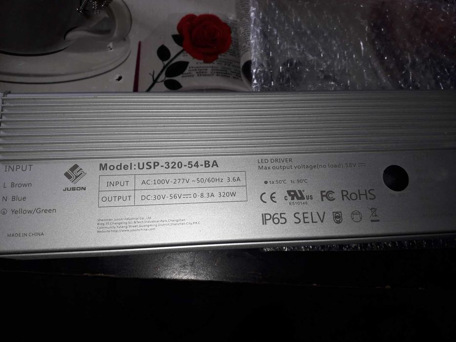 лед драйвер за осветление Led driver  model USP-320-54-BA  IP 65