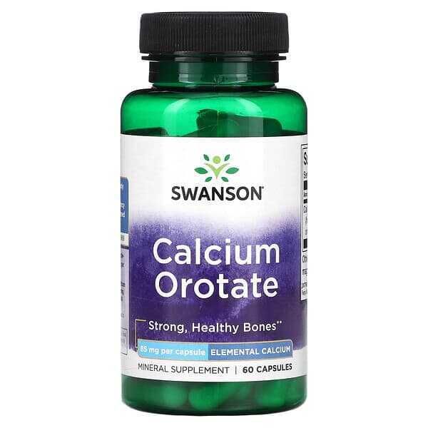 Swanson Калциев оротат, 85 mg , 60 капсули