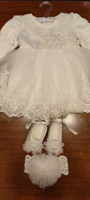 Rochite de ocazie/botez fetiță  3-6luni.