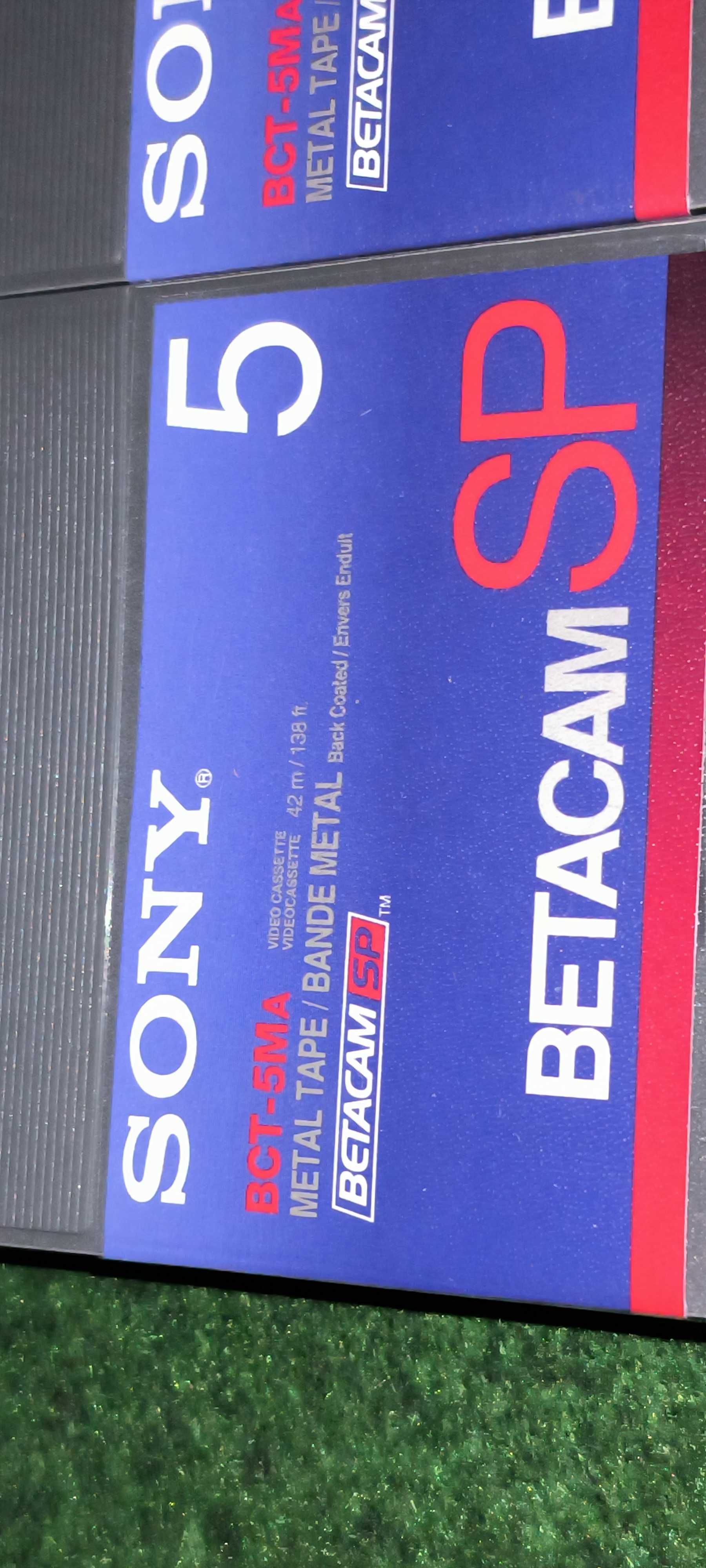 9 casete caseta  video sigilate vhs betacam sony 5 minute