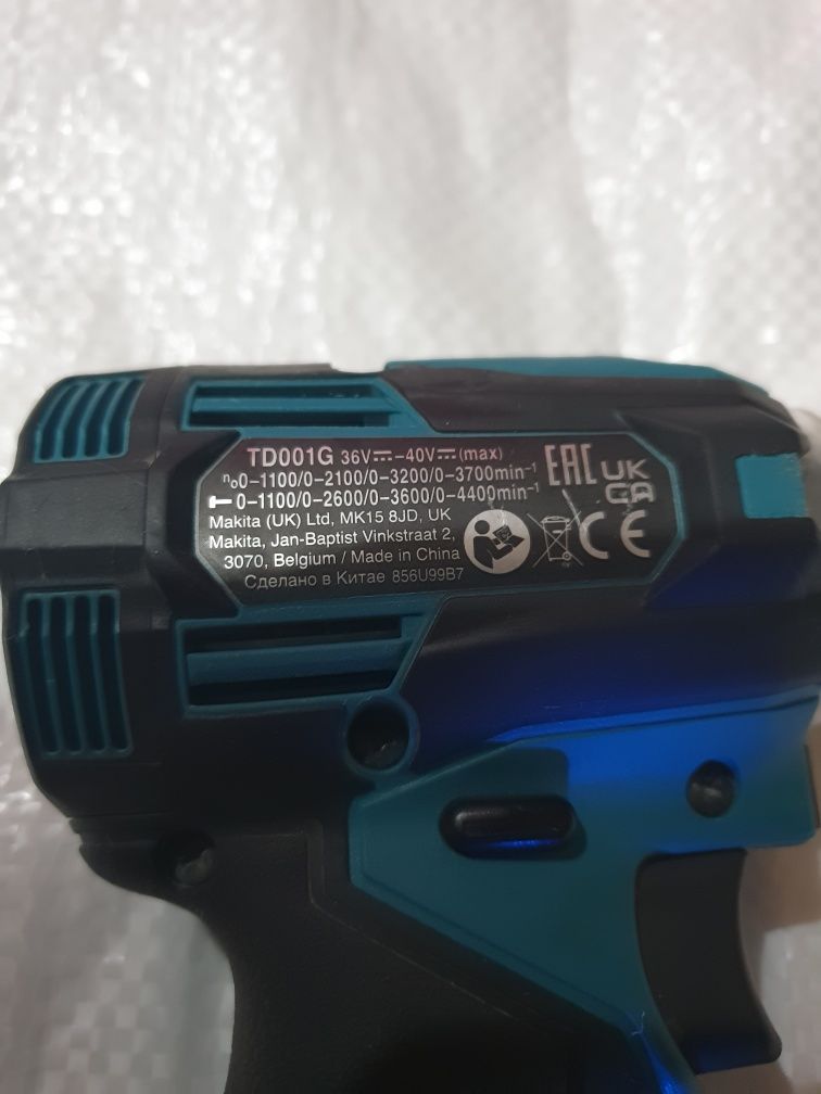 Ударный винтоверт Makita TD001G XGT 40 вольт!