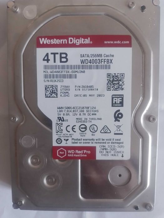 Продам жесткий диск WD4003FFBX