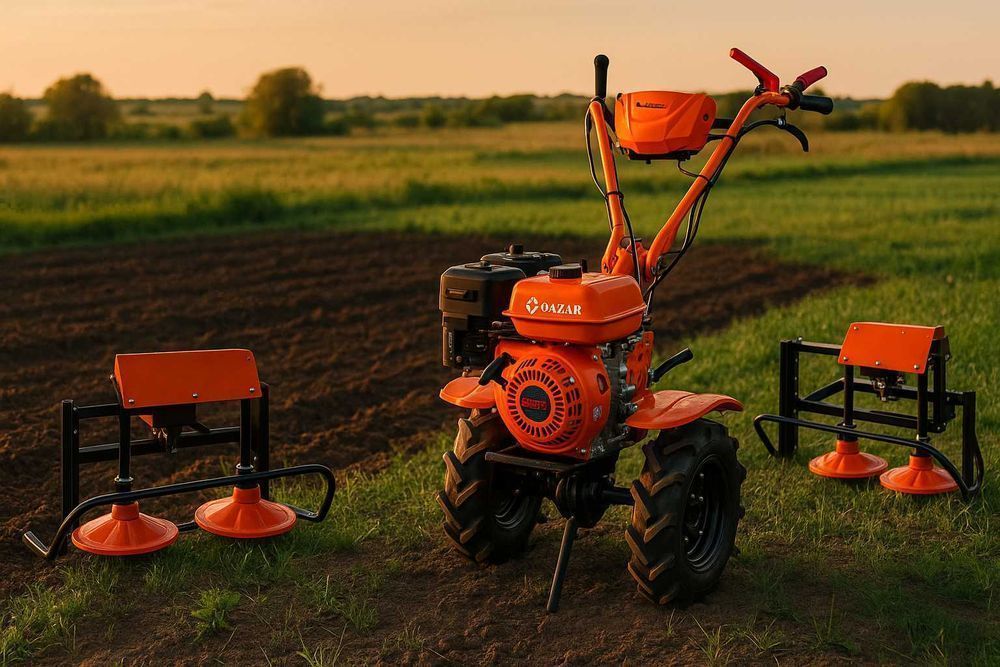 Мотоблок + косилка КОМПЛЕКТ Вспашка, рыхление и скашивание