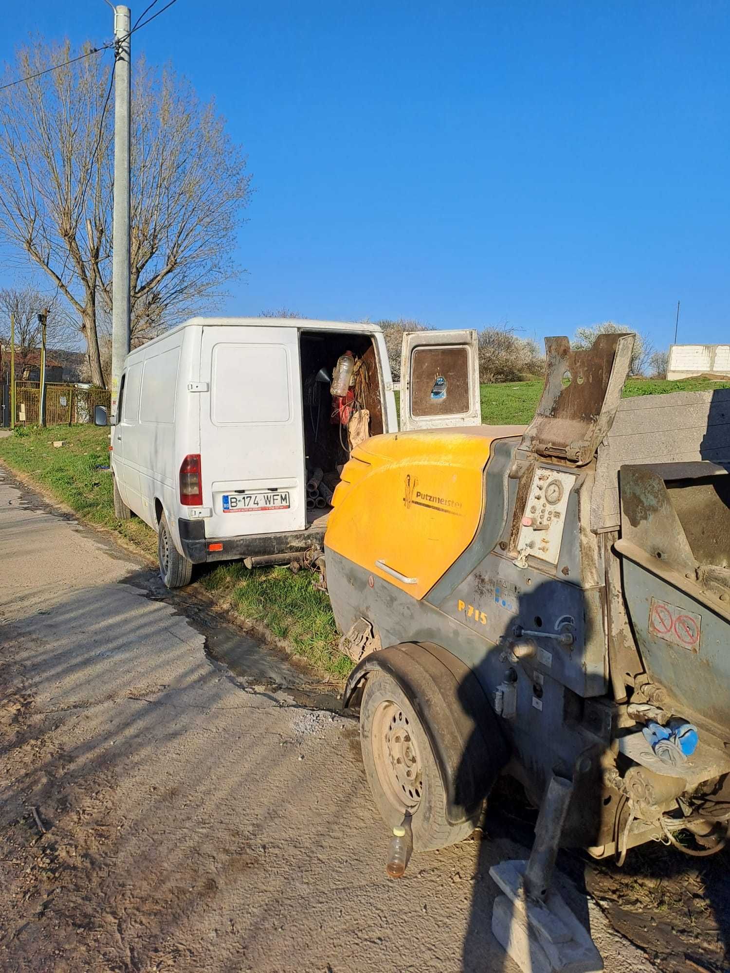 Pompa beton statica