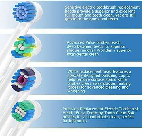 Нови Глави за четка за зъби Cokfais 16 броя за Braun Oral B Pro & Teen