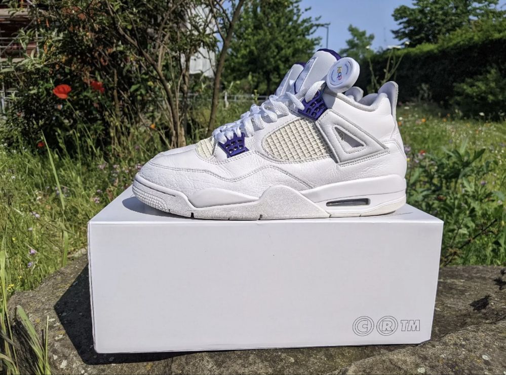 Jordan 4 Metallic Purple size 44