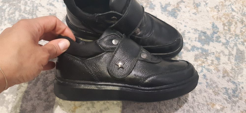 Pantofi piele naturala scolar-Marelbo