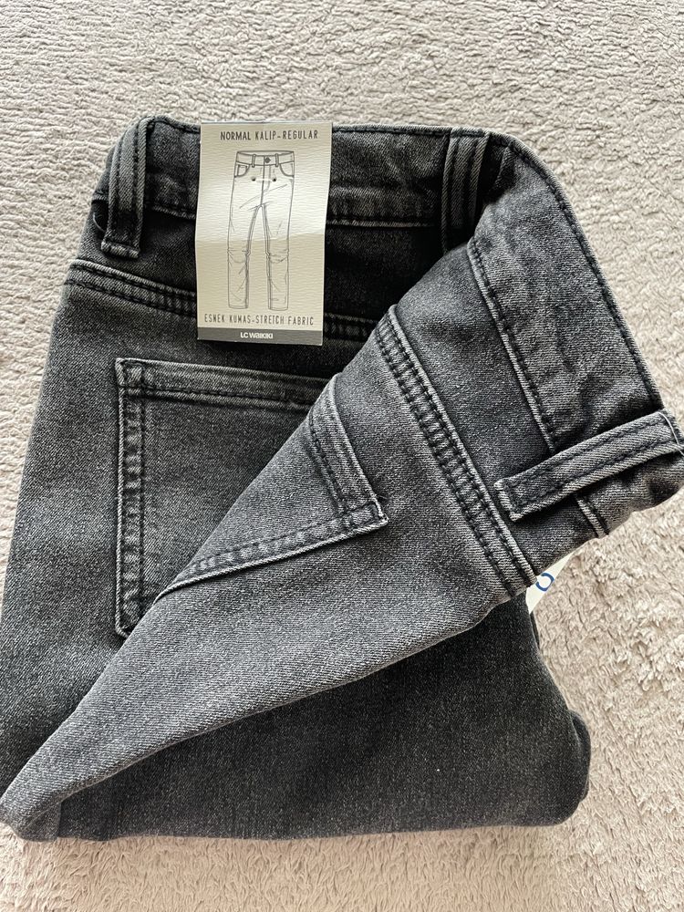Нови дънки, 2 ватирани блузи Mango, 1 Losan 116/5-6 години