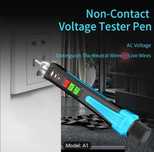 Tester de tensiune fara contact, Jeswo, LED, Portocaliu