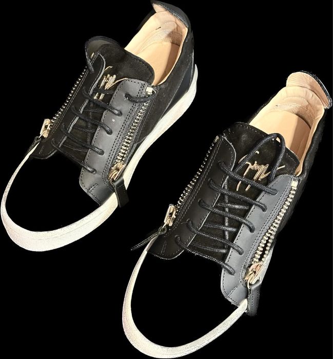 Pantofi tenisi Sneakers Giuseppe Zanotti piele negru  1/1 marime 37-38