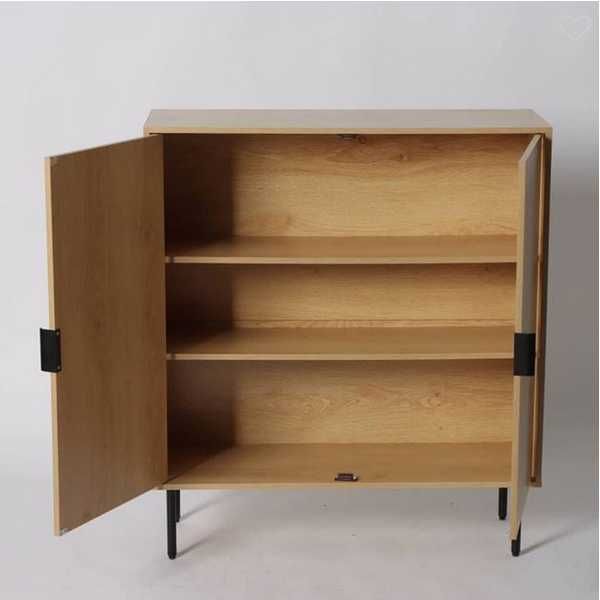 Декоративен шкаф - библиотека Mercado Trade, MDF, 3 рафта, Бежов