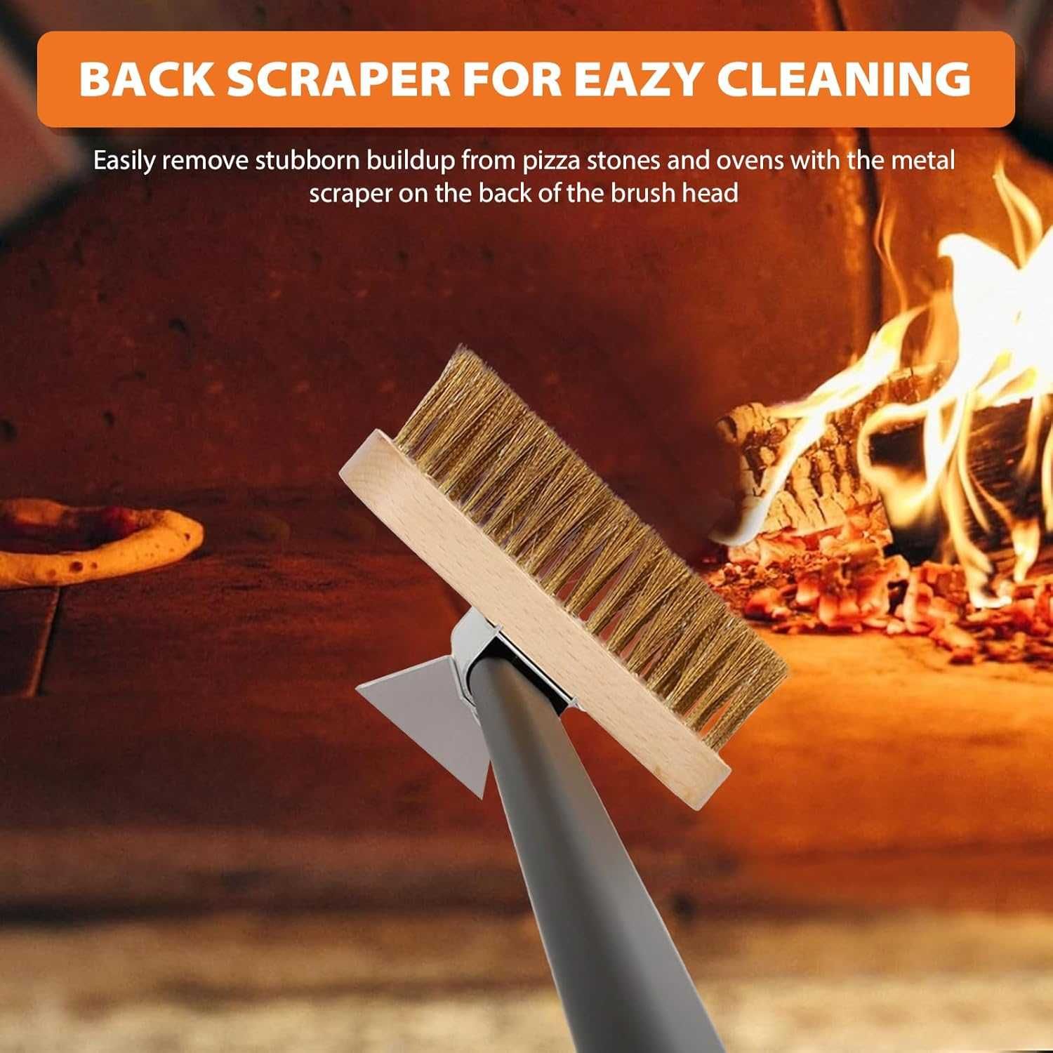 Четка за почистване на фурна или пещ Pizza Oven Brush 130 cm