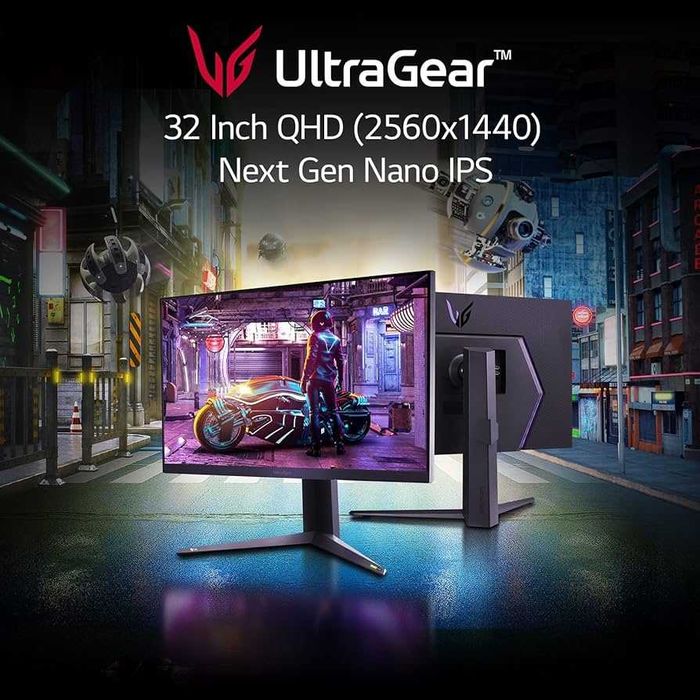 LG 32GQ850-B игровой / o‘yin monitori, 32" 2560x1440, Nano IPS, 260 Гц