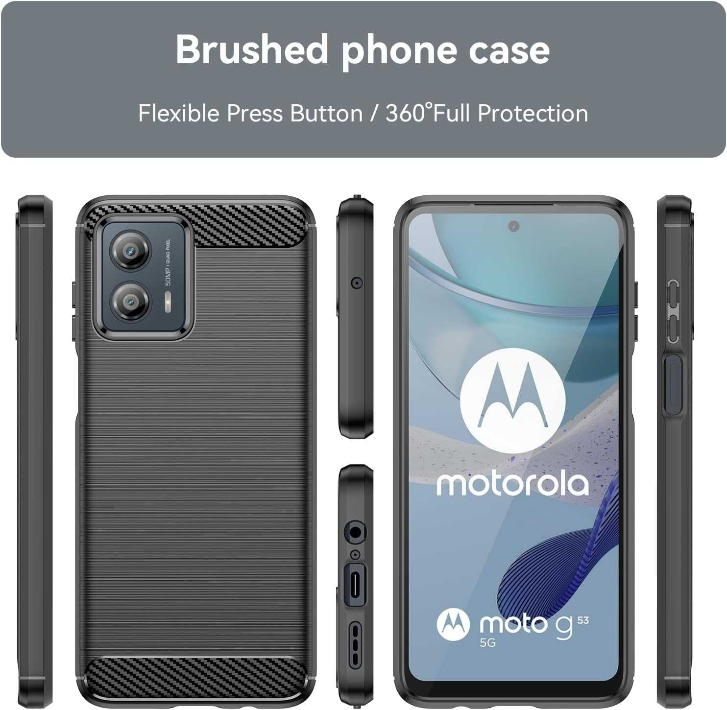 Kалъф Carbon за Motorola Moto G13 G23 G53 G14 G24 G34 G54 G64 Edge