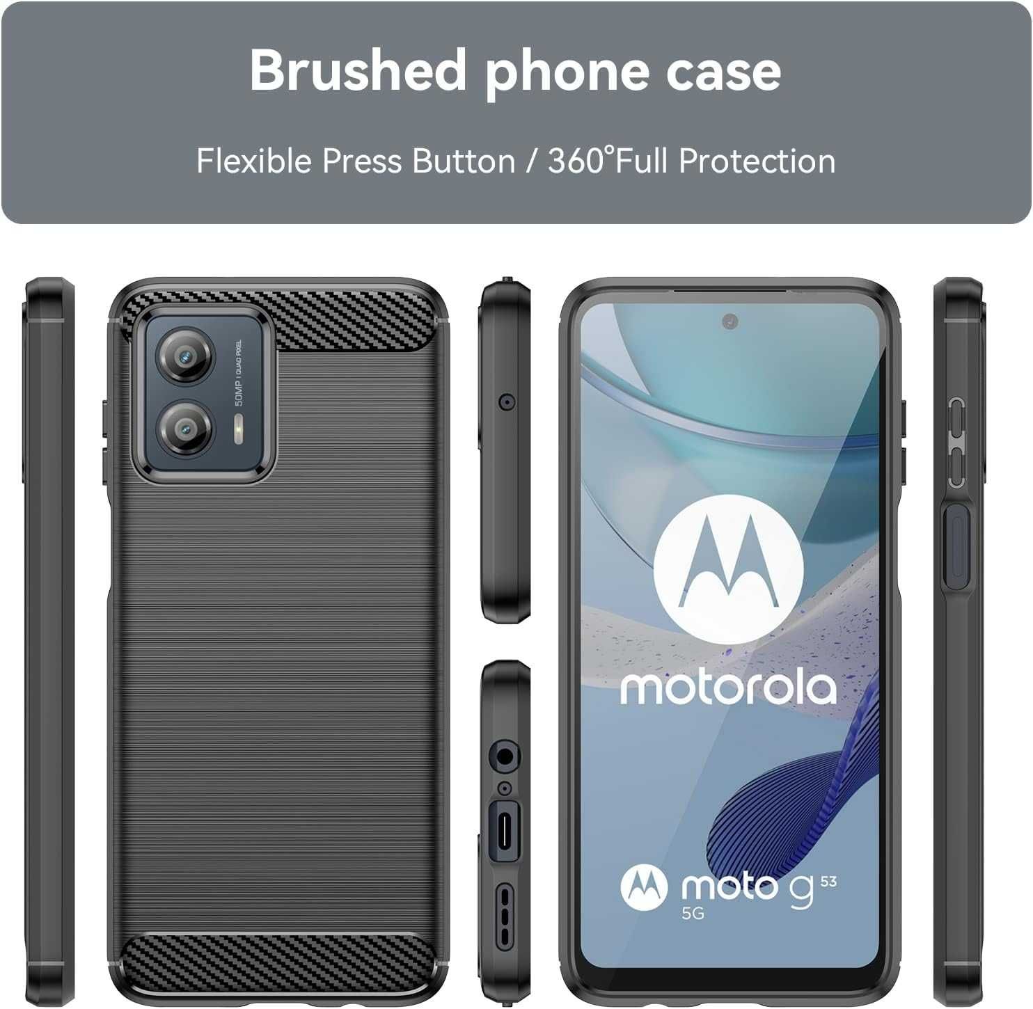 Kалъф Carbon за Motorola Moto G13 G23 G53 G14 G24 G34 G54 G64 Edge