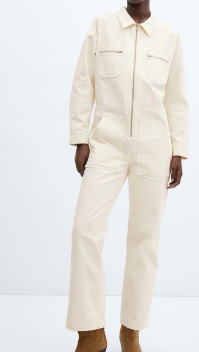 Salopeta denim Mango XS noua
