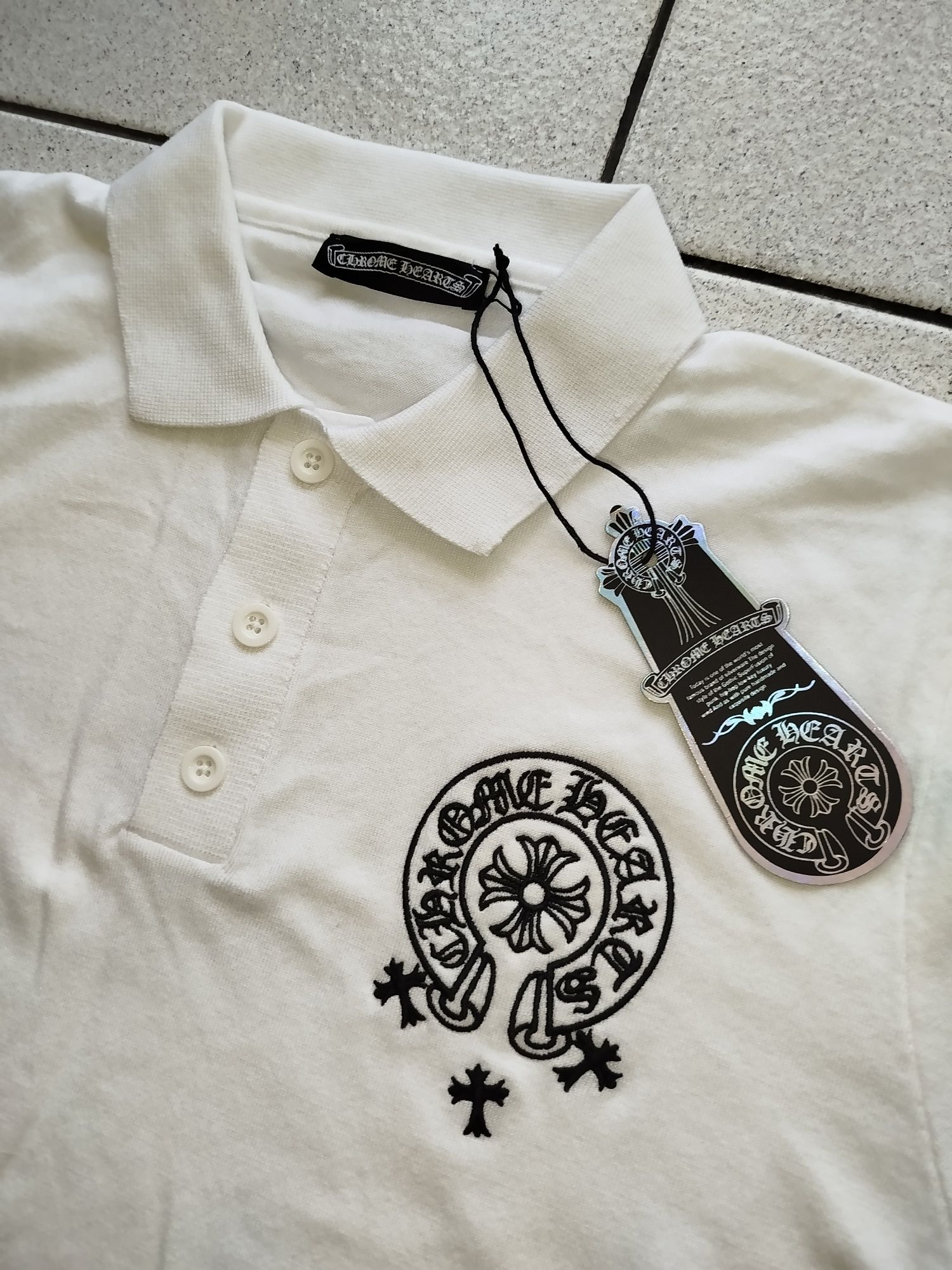 Chrome Hearts® - мъжка поло тениска /плетена/ - 54(XL)