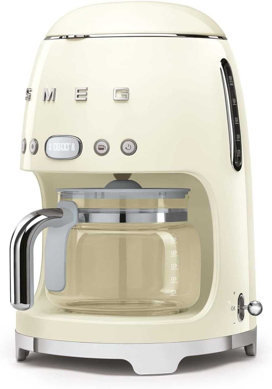 Шварц кафемашина Smeg (DCF02CREU) 1050W 1.4L Филтърна кафемашина