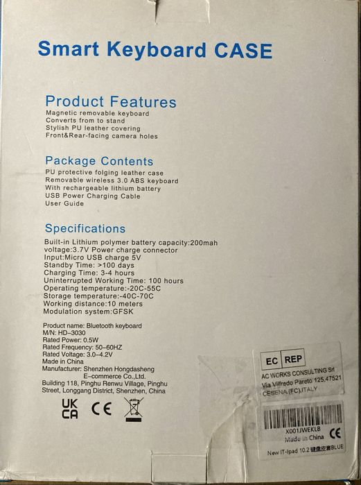 Husa + Tastatura pt Ipad Air/Pro 10.2/10.5