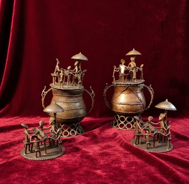 Colecție artefacte Ashanti Ghana/ Bronz masiv/Antiques