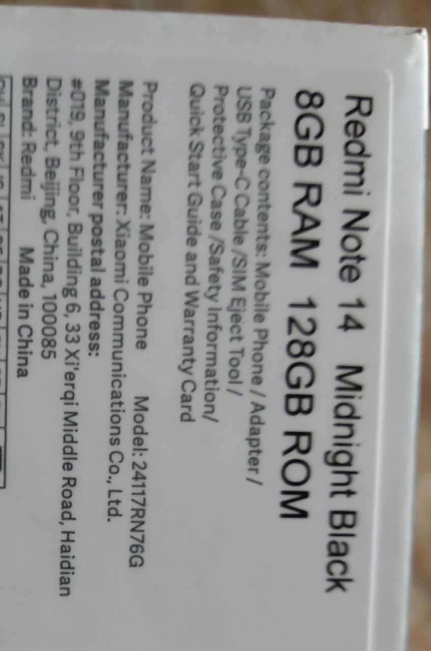 Новый Redmi Note 14