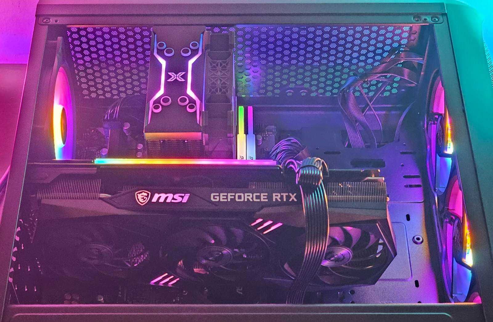 RTX 3090 24GB/Ryzen 7-7700/RAM 32GB/SSD 1TB/RGB/Чисто Нов+Гаранция!