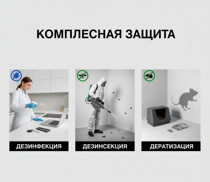 Дезинфекция Дезинсекция Дератизация