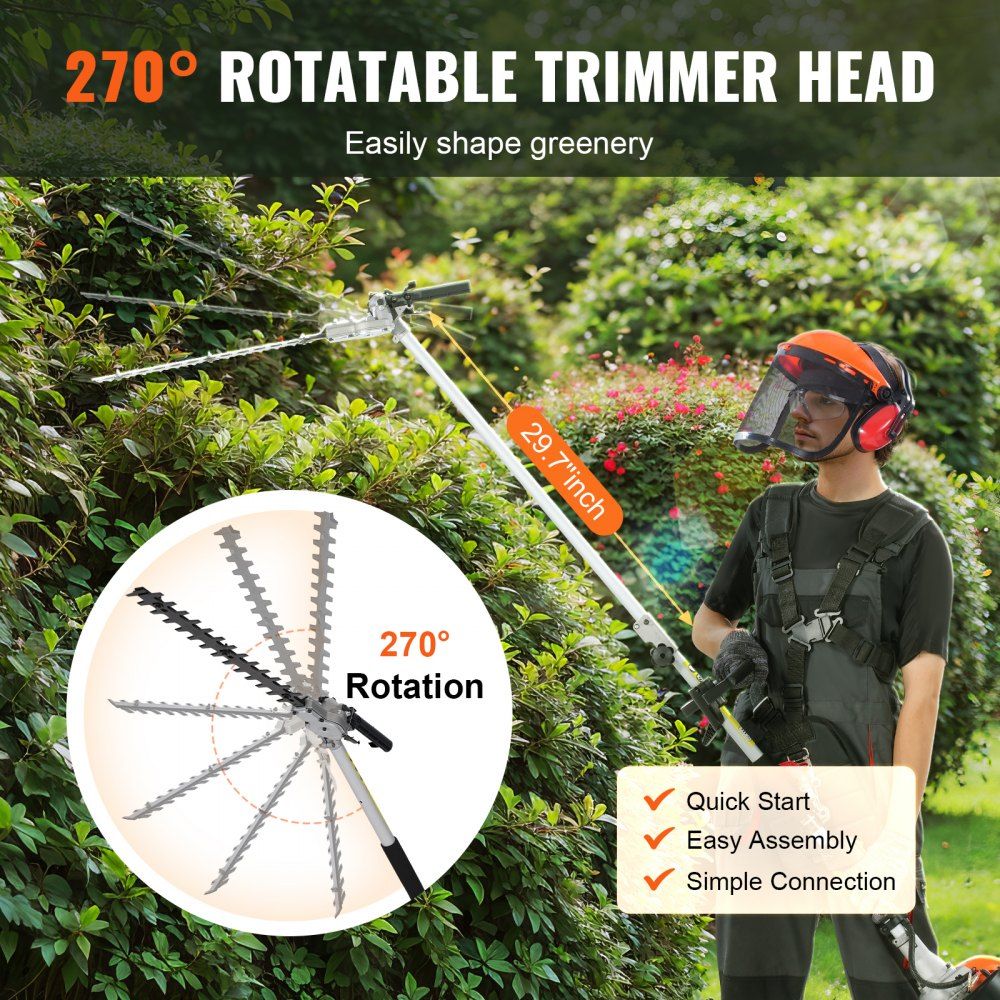 Trimmer Multi-Functional 6-în-1, 43CC, Tăietor Iarbă